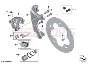 BMW Motorrad BMW 2021 C models CE04 (0C51, 0C53) Rear wheel brake