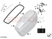BMW Motorrad BMW 2021 C models CE04 (0C51, 0C53) Case, official-use, single parts