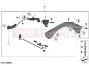 BMW Motorrad BMW 2021 C models CE04 (0C51, 0C53) Helmet compartment mechanism support | Helmet compartment mechanism support