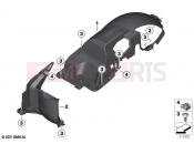 BMW Motorrad BMW 2021 C models CE04 (0C51, 0C53) Rear-wheel cover