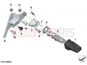 BMW Motorrad BMW 2021 C models CE04 (0C51, 0C53) Rear footrests | Rear footrests
