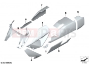 BMW Motorrad BMW 2021 C models CE04 (0C51, 0C53) Painted parts YNB5 light-white solid