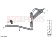 BMW Motorrad BMW 2021 C models CE04 (0C51, 0C53) Tube bracket | Tube bracket