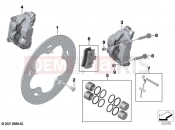 BMW Motorrad BMW 2020 C models CE04 (0C51, 0C53) Front wheel brake | Front wheel brake