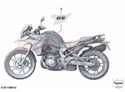 BMW Motorrad BMW 2022 F models F 750 GS (0B08, 0B18) Stick-on label 2 | Stick-on label 2