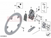 BMW Motorrad BMW 2022 F models F 750 GS (0B08, 0B18) Front wheel brake | Front wheel brake