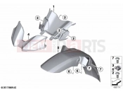 BMW Motorrad BMW 2021 F models F 750 GS (0B08, 0B18) Front-wheel cover | Front-wheel cover