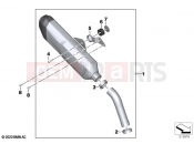BMW Motorrad BMW 2021 F models F 750 GS (0B08, 0B18) Sport silencer 2