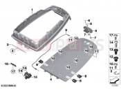 BMW Motorrad BMW 2021 F models F 750 GS (0B08, 0B18) Carrier plate, radio transceivers 2