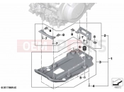 BMW Motorrad BMW 2021 F models F 750 GS (0B08, 0B18) Engine guard, plastic | Engine guard, plastic