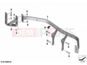 BMW Motorrad BMW 2021 F models F 750 GS (0B08, 0B18) Holder, flashing warning lights, front 2