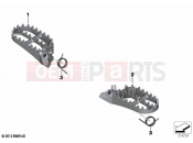 BMW Motorrad BMW 2020 F models F 750 GS (0B08, 0B18) Footrests, Enduro, wide, front | Footrests, Enduro, wide, front