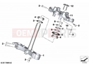 BMW Motorrad BMW 2021 F models F 750 GS (0B28) Fork bridge, bottom / top | Fork bridge, bottom / top