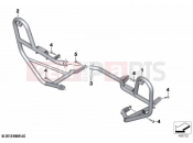 BMW Motorrad BMW 2021 F models F 750 GS (0B28) Engine roll bar, authority vehicles | Engine roll bar, authority vehicles