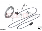 BMW Motorrad BMW 2021 F models F 750 GS (0B28) Speed sensor, front | Speed sensor, front