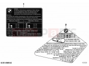 BMW Motorrad BMW 2020 F models F 750 GS (0B28) Label 