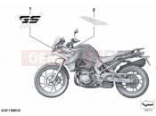 BMW Motorrad BMW 2021 F models F 750 GS (0B38) Stick-on label | Stick-on label
