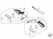 BMW Motorrad BMW 2020 F models F 750 GS (0B38) Turn indicators, rear | Turn indicators, rear