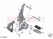 BMW Motorrad BMW 2023 F models F 850 GS (0B09, 0B19) Footrest plate / footrest front right