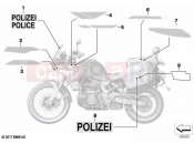 BMW Motorrad BMW 2023 F models F 850 GS (0B09, 0B19) Government authorities sticker