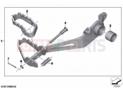 BMW Motorrad BMW 2023 F models F 850 GS (0B09, 0B19) Footbrake lever, adjustable