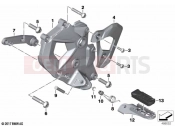 BMW Motorrad BMW 2023 F models F 850 GS (0B09, 0B19) Footrest plate / footrest front left 2