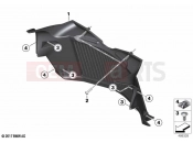 BMW Motorrad BMW 2023 F models F 850 GS (0B09, 0B19) Air duct, cooler 2