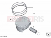 BMW Motorrad BMW 2023 F models F 850 GS (0B09, 0B19) Piston with rings and pin 2