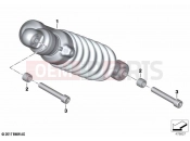 BMW Motorrad BMW 2023 F models F 850 GS (0B09, 0B19) Spring strut, ESA, rear 2