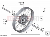 BMW Motorrad BMW 2023 F models F 850 GS (0B09, 0B19) Cross-spoked wheel front 2