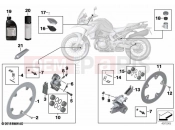 BMW Motorrad BMW 2021 F models F 850 GS (0B09, 0B19) Service, brakes | Service, brakes