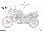 BMW Motorrad BMW 2021 F models F 850 GS (0B09, 0B19) Stick-on label 3 | Stick-on label 3