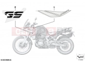 BMW Motorrad BMW 2021 F models F 850 GS (0B09, 0B19) Sticker WN2L racing blue 2