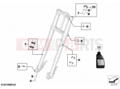 BMW Motorrad BMW 2021 F models F 850 GS (0B29) Service of telescopic forks