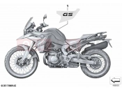 BMW Motorrad BMW 2021 F models F 850 GS (0B29) Stick-on label | Stick-on label