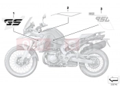 BMW Motorrad BMW 2021 F models F 850 GS (0B29) Sticker WND2 black-storm