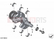 BMW Motorrad BMW 2021 F models F 850 GS (0B29) Crankshaft with bearing