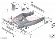 BMW Motorrad BMW 2021 F models F 850 GS (0B29) Rear wheel swinging arm