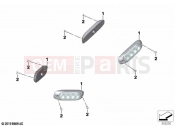 BMW Motorrad BMW 2021 F models F 850 GS (0B29) Flashing beacons Sputnik side | Flashing beacons Sputnik side