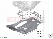 BMW Motorrad BMW 2023 F models F 850 GS (0B39) Engine underride protection aluminium | Engine underride protection aluminium