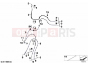BMW Motorrad BMW 2023 F models F 850 GS (0B39) Brake lines, front | Brake lines, front