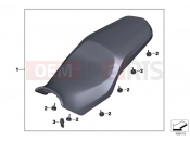 BMW Motorrad BMW 2020 F models F 850 GS (0B39) Seat bench 2 | Seat bench 2