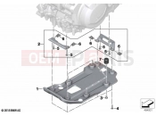 BMW Motorrad BMW 2020 F models F 850 GS (0B39) Engine underride protection plastic | Engine underride protection plastic