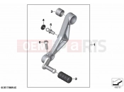 BMW Motorrad BMW 2020 F models F 850 GS (0B39) Gearshift lever, adjustable | Gearshift lever, adjustable