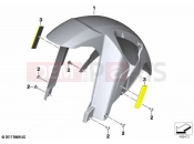 BMW Motorrad BMW 2021 F models F 850 GS Adv. (0K04) Front-wheel cover | Front-wheel cover