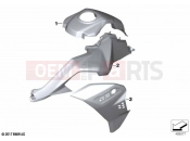 BMW Motorrad BMW 2021 F models F 850 GS Adv. (0K04) Painted parts YNB5 light-white solid | Painted parts YNB5 light-white solid