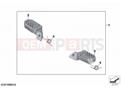 BMW Motorrad BMW 2021 F models F 850 GS Adv. (0K04) Footrest adjustable 2 | Footrest adjustable 2