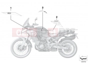 BMW Motorrad BMW 2021 F models F 850 GS Adve. (0K01, 0K03) Sticker WND2 black-storm