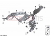 BMW Motorrad BMW 2021 F models F 850 GS Adve. (0K01, 0K03) Tank cover, side 2