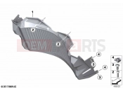 BMW Motorrad BMW 2021 F models F 850 GS Adve. (0K01, 0K03) Air duct, cooler 2
